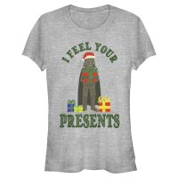 Star Wars - Darth Vader Darth Presents - Navidad - Mujeres Camiseta - Gris moteado - delante