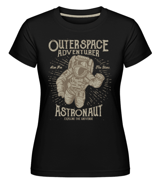 Aperçu: Astronaut -  T-shirt Shirtinator femme - Noir - Devant