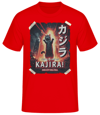Catzilla The Return Of Kajira - T-shirt standard Homme - Rouge - Devant