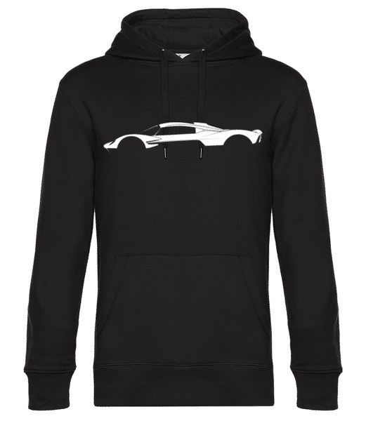 Aperçu: 'Aston Martin Valkyrie' Silhouette - Sweat à capuche premium Unisexe - Noir - Devant