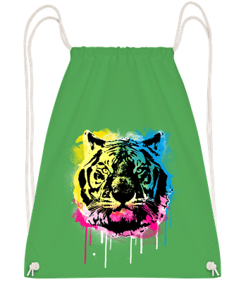 Bunter Tiger - Turnbeutel - Irischgrün - Vorn
