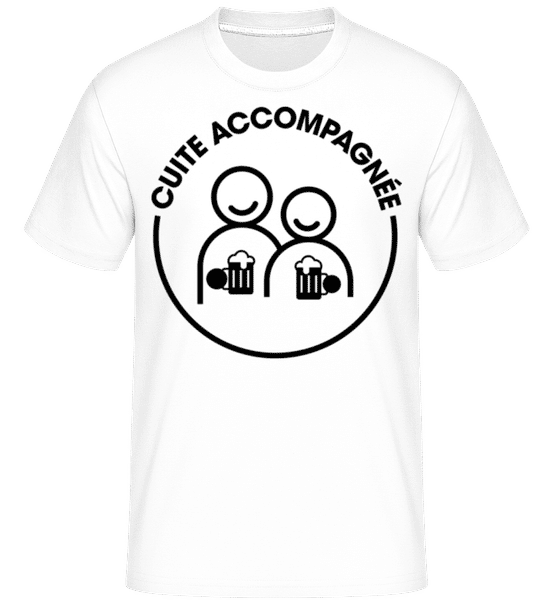 Aperçu: Cuite Accompagnée -  T-Shirt Shirtinator homme - Blanc - Devant