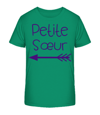 Petite Sœur - T-shirt bio Enfant Stanley Stella 2.0 - Vert - Devant