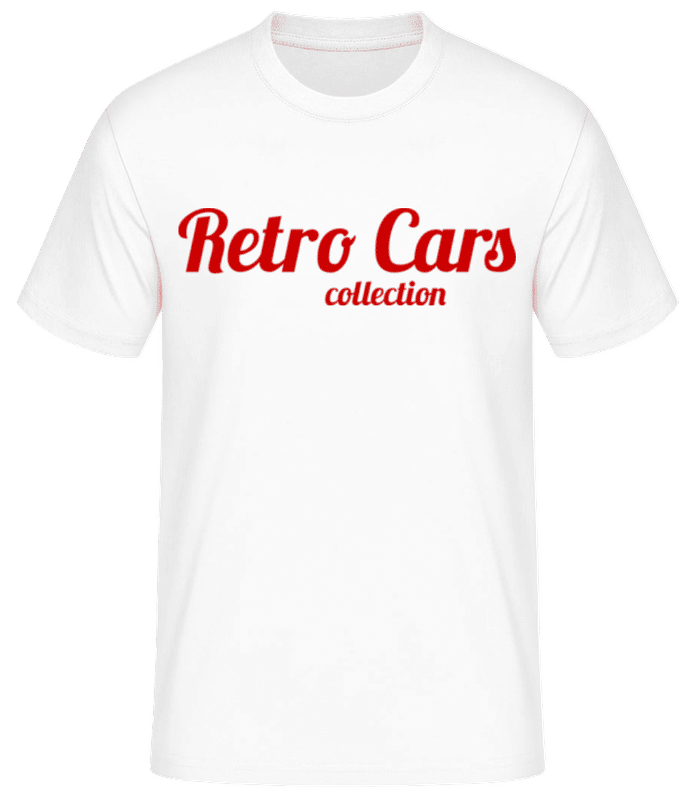 Náhľad: Retro Cars Collection - Pánske basic tričko - Biela - Predné