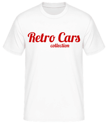 Retro Cars Collection - Männer Basic T-Shirt - Weiß - Vorne