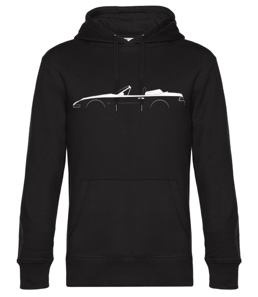 'Porsche 968 Cabriolet' Silhouette - Sweat à capuche premium Unisexe - Noir - Devant