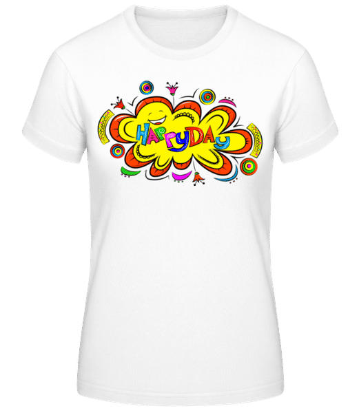 Aperçu: Fleur De Bonne Journée - T-shirt standard Femme - Blanc - Devant