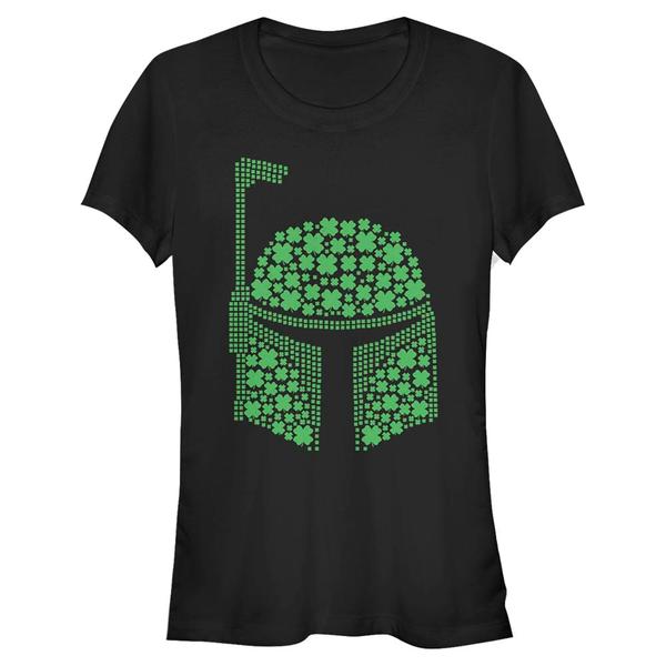 Aperçu: Star Wars - Boba Fett Boba Clovers - Femme T-shirt - Noir - Devant