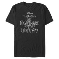 Disney Classics - Nightmare Before Christmas - Logo - Halloween - Männer T-Shirt - Schwarz - Vorne