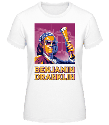 Benjamin Dranklin - Frauen T-Shirt B&C - Weiß - Vorne