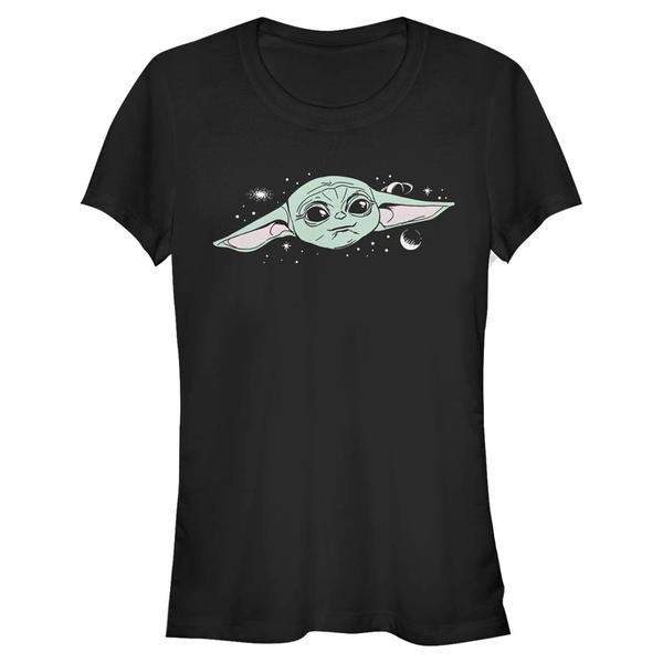 Aperçu: Star Wars - The Mandalorian - The Child Cute Big Face - Femme T-shirt - Noir - Devant