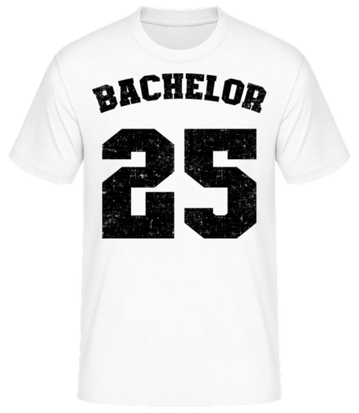 Aperçu: Bachelor 25 - T-shirt standard Homme - Blanc - Devant
