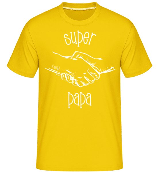 Preview: Super Papa 02 -  Shirtinator Men's T-Shirt - Golden yellow - Front