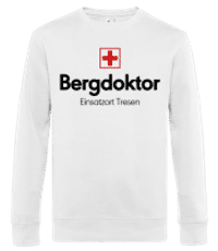 Bergdoktor Einsatzort Tresen - Männer Standard Pullover - Weiß - Vorne