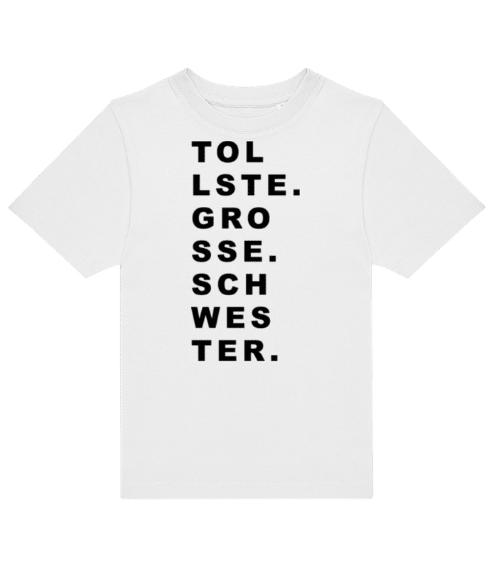 Vorschau: Tollste Grosse Schwester - Kinder T-Shirt B&C - Weiß - Vorne