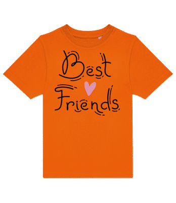 Best Friends - Kinder T-Shirt B&C - Orange - Vorne