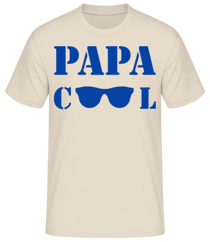 Aperçu: Papa Cool - T-shirt standard Homme - Crème - Devant