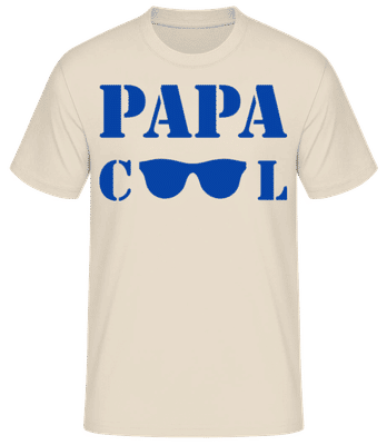 Papa Cool - T-shirt standard Homme - Crème - Devant