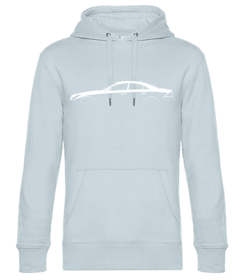 'Mercedes CLS C219' Silhouette - Unisex Premium Hoodie - Light blue - Front