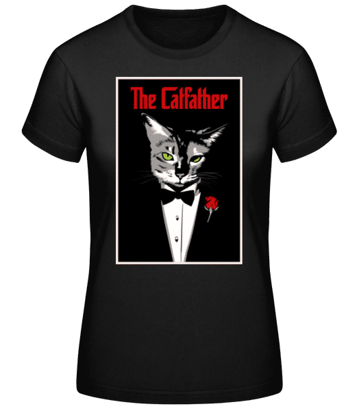 Aperçu: The Catfather - T-shirt standard Femme - Noir - Devant
