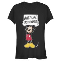 Disney Classics - Mickey Mouse - Mickey Mouse Mickey Awesome Astronaut - Women's T-Shirt - Black - Front