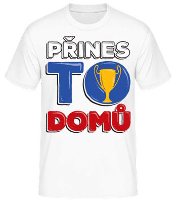 Football Tchéquie - T-shirt standard Homme - Blanc - Devant