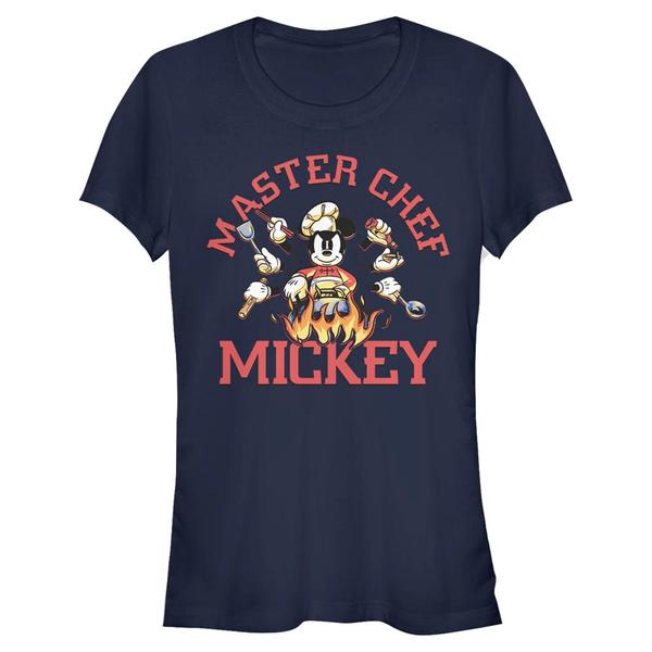 Aperçu: Disney Classics - Mickey Mouse - Mickey Mouse Master Chef - Femme T-shirt - Bleu marine - Devant