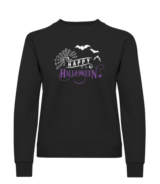 Aperçu: Happy Halloween 2 - Sweatshirt Femme - Noir - Devant