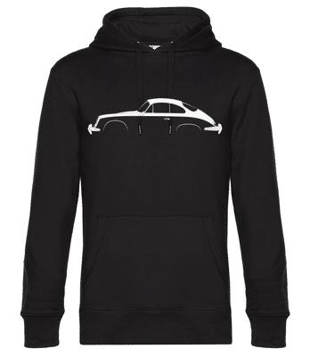 'Porsche 356 SC Coupe' Silhouette - Sweat à capuche premium Unisexe - Noir - Devant