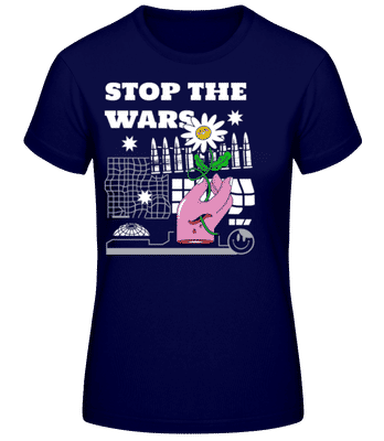 Stop War - T-shirt standard Femme - Bleu marine - Devant