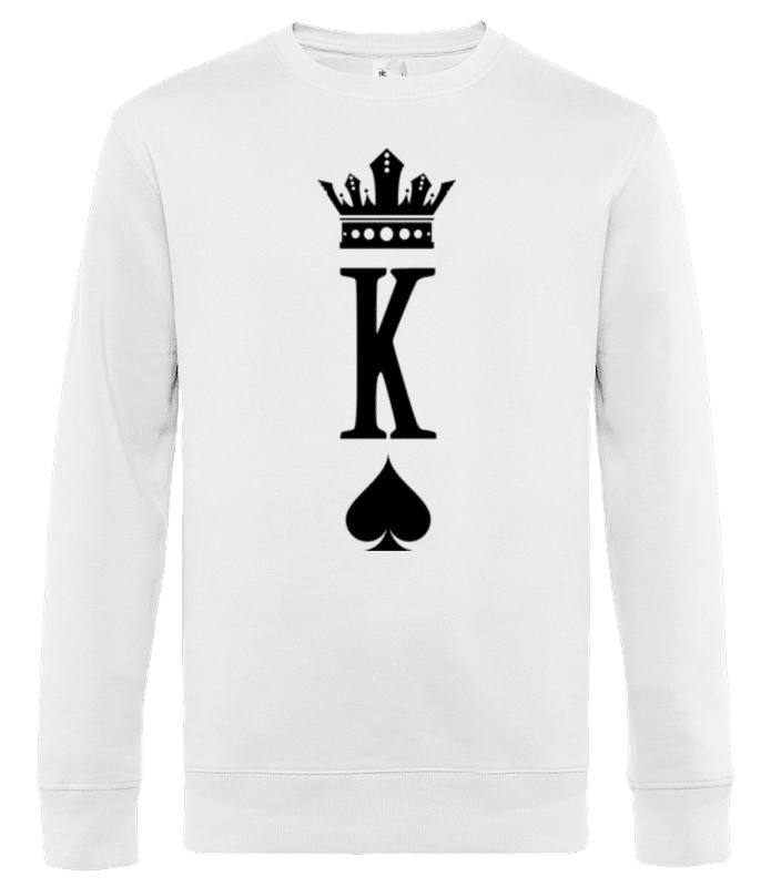 Vorschau: Poker King - Männer Standard Pullover - Weiß - Vorne