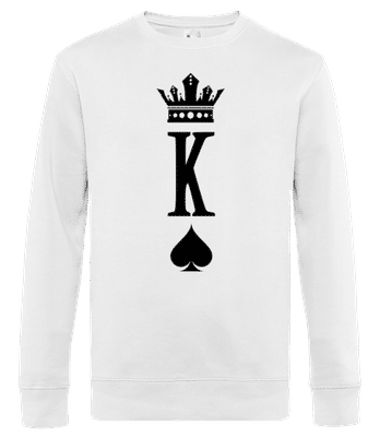 Poker King - Men's standard sweatshirt - White - Front