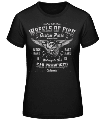 Wheels Of Fire - T-shirt standard Femme - Noir - Devant