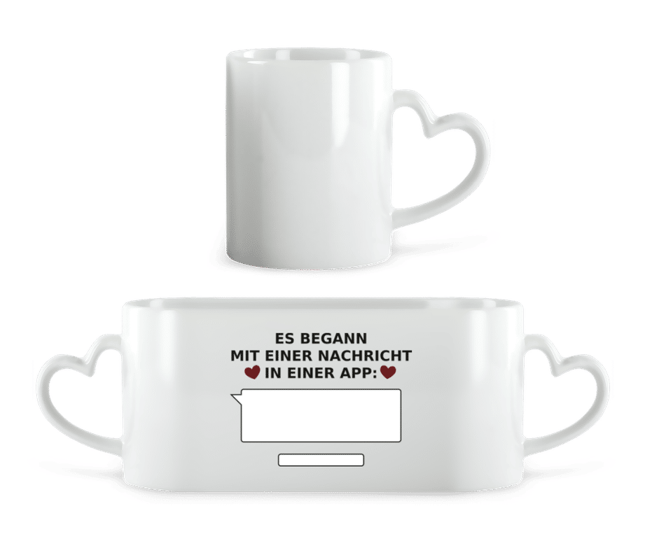 Vorschau: Valentinstag App - Herztasse - Weiß - Vorne