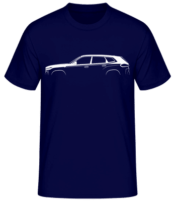 'BMW XM' Silhouette - Pánske basic tričko - Namornícka modrá - Predné