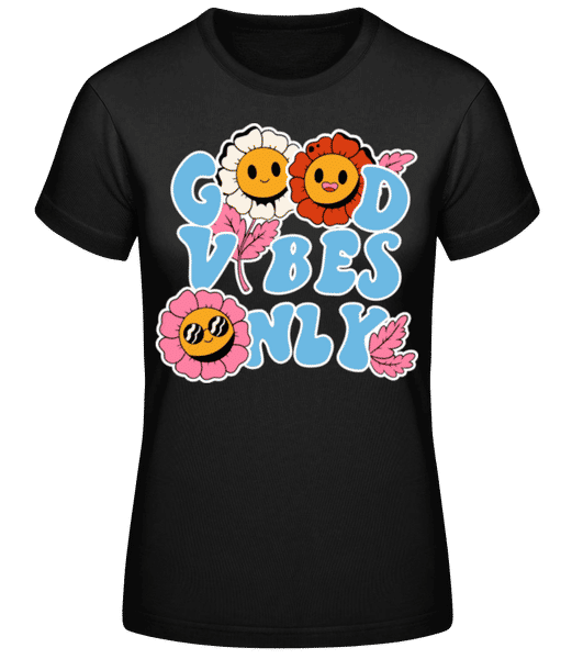 Aperçu: Good Vibes Only - T-shirt standard Femme - Noir - Devant