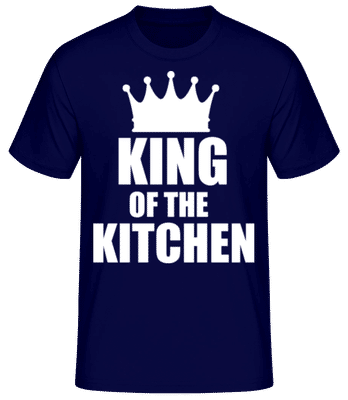 King Of the Kitchen - Camiseta básica para hombre - Marino - delante