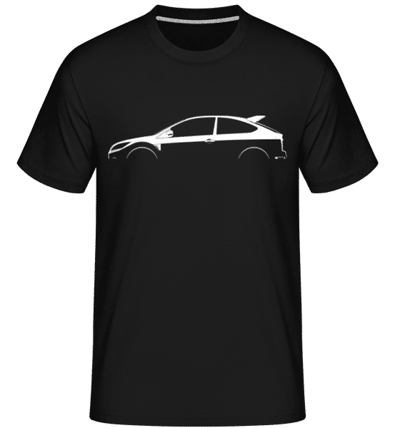 Aperçu: 'Ford Focus RS500 Mk II' Silhouette -  T-Shirt Shirtinator homme - Noir - Devant