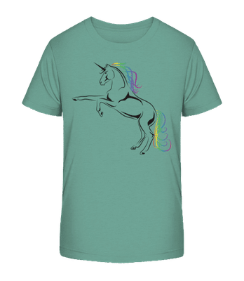 Unicorn - Camiseta orgánica para niños Stanley Stella 2.0 - Verde azulado - delante