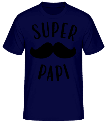 Super Papi - T-shirt standard Homme - Bleu marine - Devant