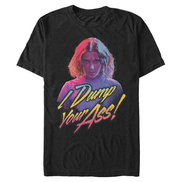 Aperçu: Netflix - Stranger Things - Eleven Dump You - Homme T-shirt - Noir - Devant