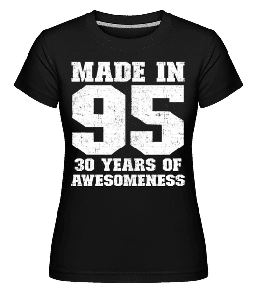 Preview: 30 Years Of Awesomeness -  Shirtinator Women's T-Shirt - Black - Front