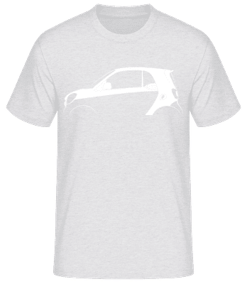 'Smart Fortwo (C453)' Silhouette - Men's Basic T-Shirt - Heather grey - Front