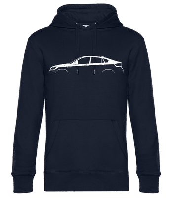 'BMW X6 M (E71)' Silhouette - Männer Standard Hoodie - Marine - Vorne