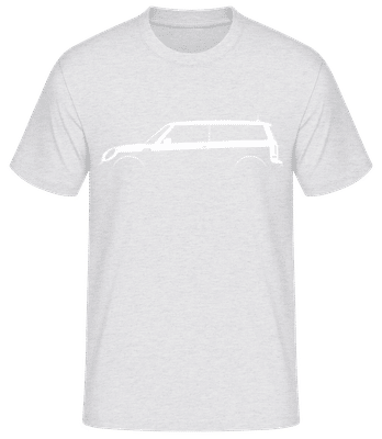 'Mini Cooper Clubman (R55)' Silhouette - T-shirt standard Homme - Gris chiné - Devant