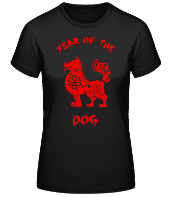 Chinese Zodiac Year Of The Dog - T-shirt standard Femme - Noir - Devant