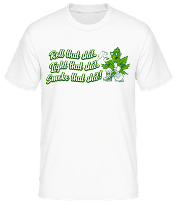 Roll Light Smoke - Men's Basic T-Shirt - White - Front