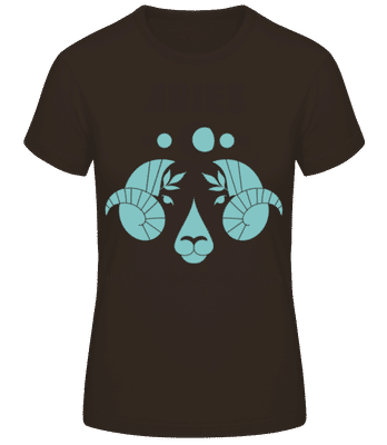 Aries - T-shirt standard Femme - Marron - Devant