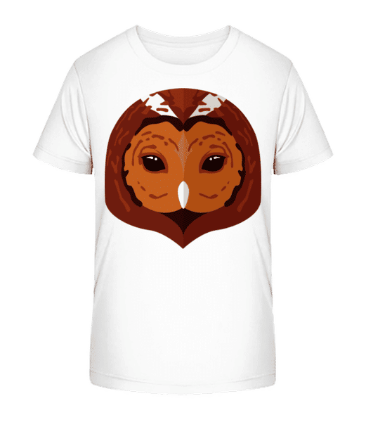 Aperçu: Chouette Comic Ombre - T-shirt bio Enfant Stanley Stella 2.0 - Blanc - Devant