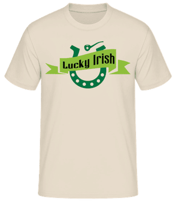 Lucky Irish Sign - Camiseta básica para hombre - Crema - delante